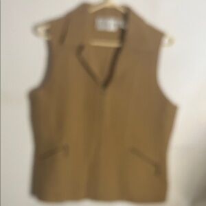 😄90’s wool vest zippered pockets collar 12P